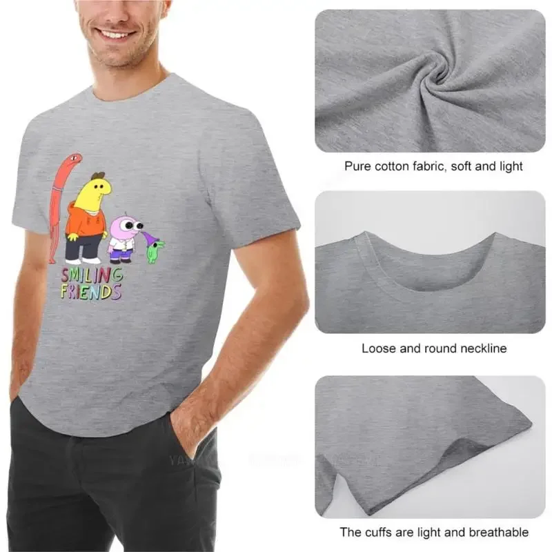 T-shirt graphique imprimé animal pour garçons, meilleure vente, conception d'amis souriants, tous les amis souriants, t-shirts p