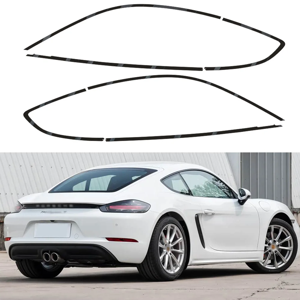 

Exterior Window Trim Chrome Delete protective Film For Porsche 718 Cayman 2016-2025 Glossy/Matte Black Sticker