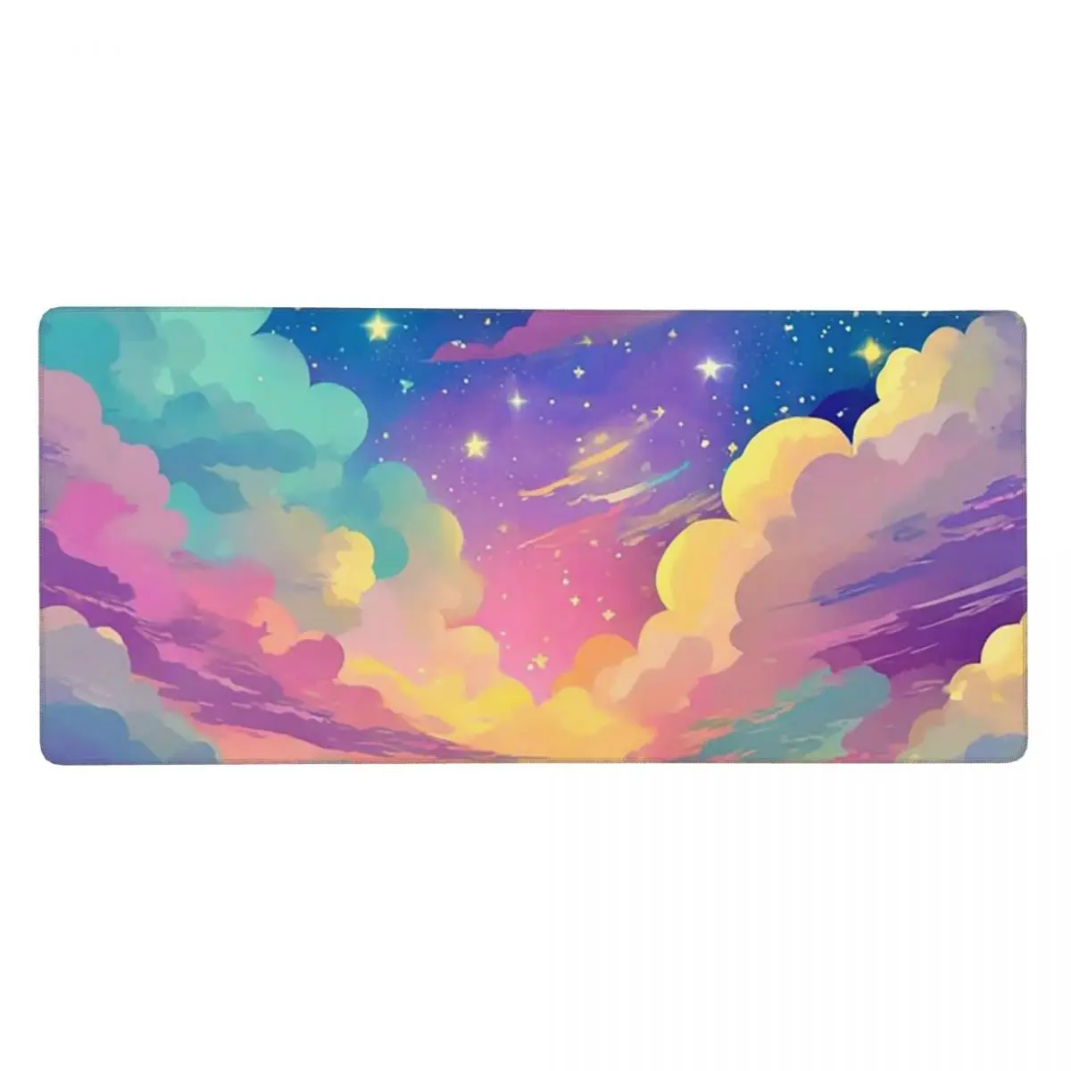Colorful Cloud And Star Large Mouse Pad Computer Keyboard Mouse Mat Gaming PC Laptop Desk Mat Office Accessories Table Mats