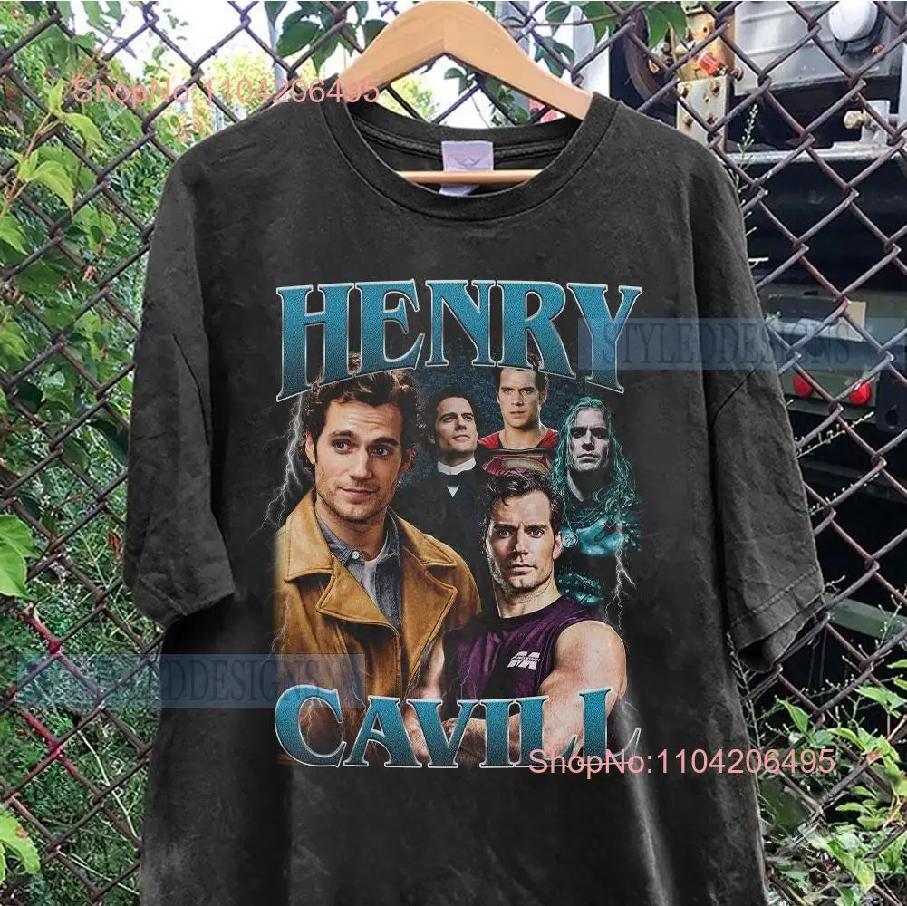 Retro Henry Cavill T Shirt SweaT Fan Bootleg Homage long or short sleeves