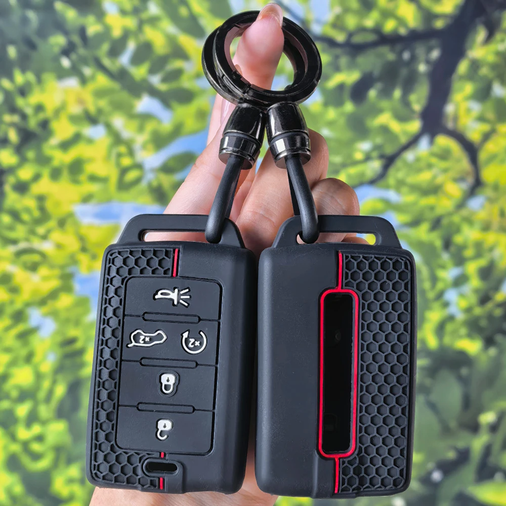 Smart Key Shell Keychain For Jeep Grand Cherokee Wrangler Compass Patriot Cherokee Renegade Commander Gladiator Liberty Slim Fit
