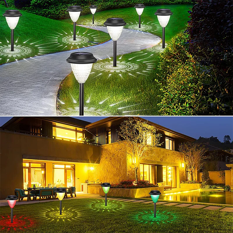 Garden Solar Lawn Lamp Solar Garden Light LED Lantern Outdoor Lighting Landscape Light Shadow Yard Lawn Lights Home Decoration