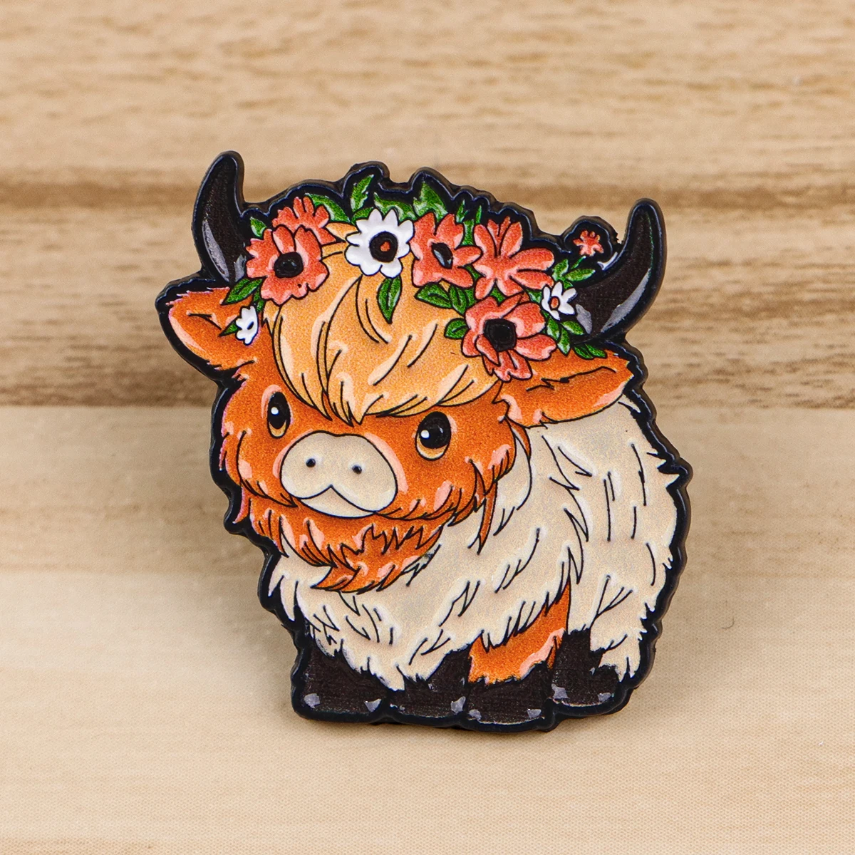 Cute Cattle Enamel Pin Cartoon Cow Badges on Backpack Women's Brooches Hat Lapel Pins Cosplay Accessories Toys Gifts