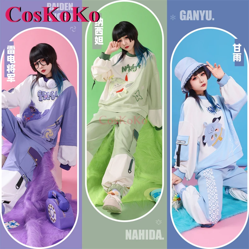 

CosKoKo Nahida/Ganyu/Raiden Shogun Cosplay Game Genshin Impact Costume Observe Secretly Lovely Nifty Casual Everyday Wear Outfit