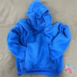 American Heavy-duty Kanye Hooded Sweatshirt Casual Street Loose Double Layered Solid Color Season6 Hoodie Men Women Cleanfit