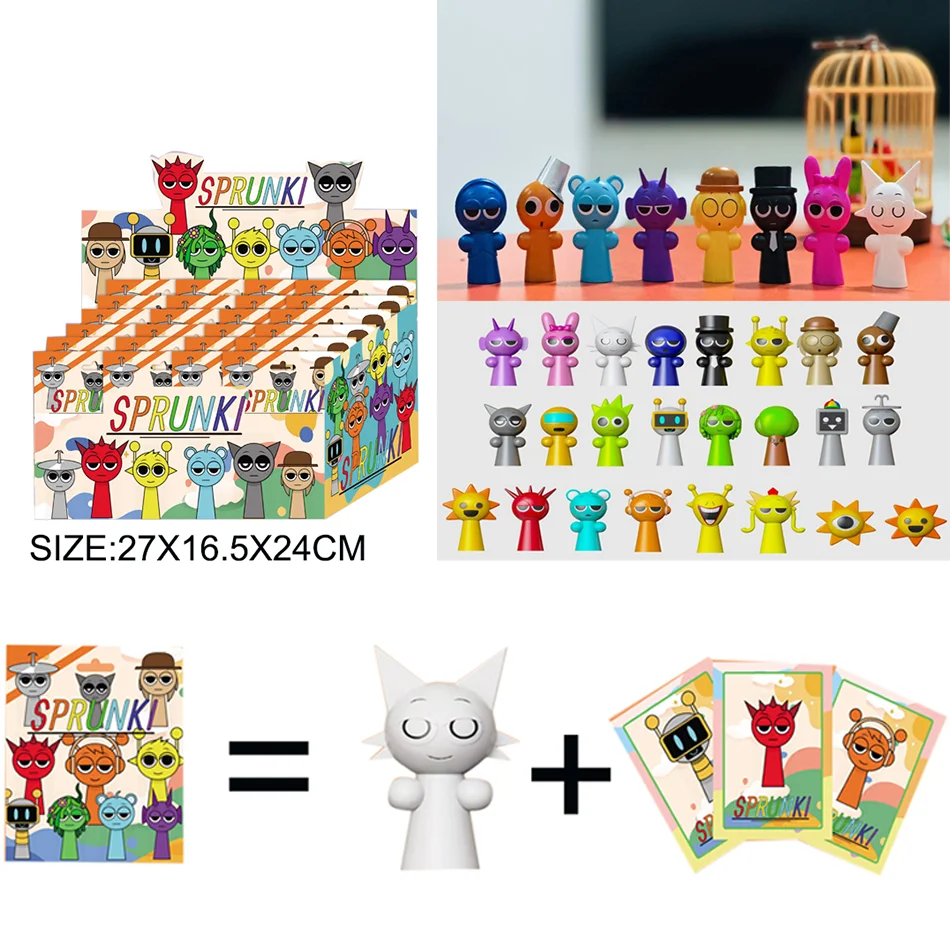 Sprunki Figurine Model Sprunky Figuras 7cm PVC Sprunki Game Action & Toy Figures Set