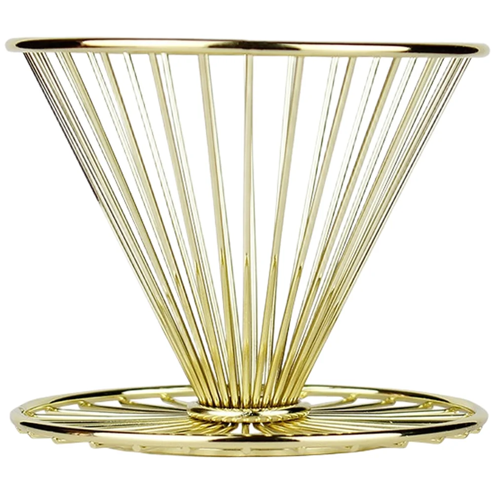 Stainless Steel For Pour Over Filter Holder with Wide Base Stability - 10x10x8.5cm for Reliable and Repeatable Brewing