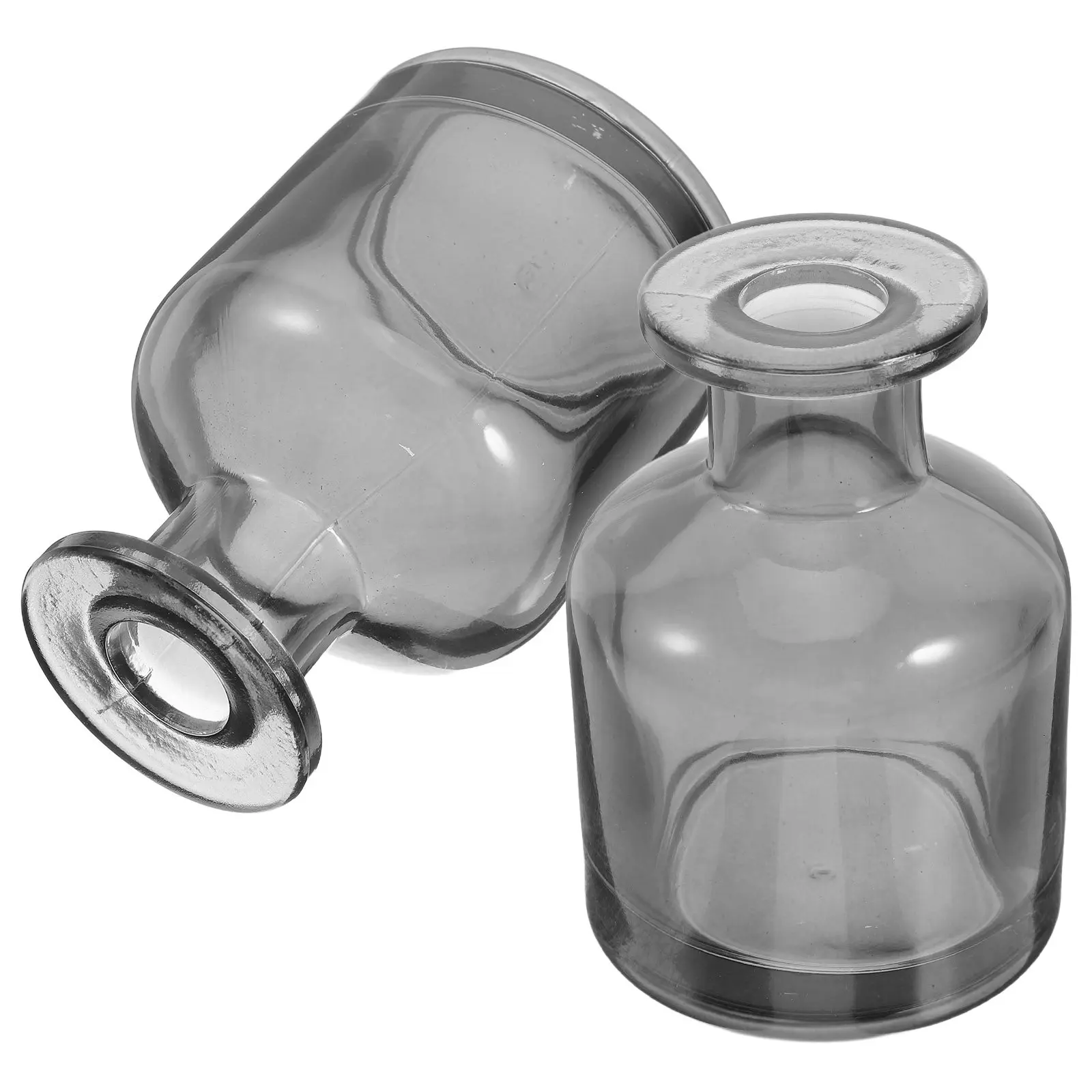 

2 шт. стеклянные цилиндрические бутылки для диффузоров, многоразовые пустые емкости для ароматических диффузоров, многоразовые держатели для эфирных масел для дома, офиса, автомобиля