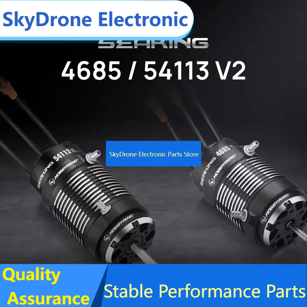 SkyDElBrushless Motor 200A/300A HV V4 ESC Hobbywing SEAKING 4685SL/54113SL V2 900KV 1500KV 800KV For Water-cooling RC Boat