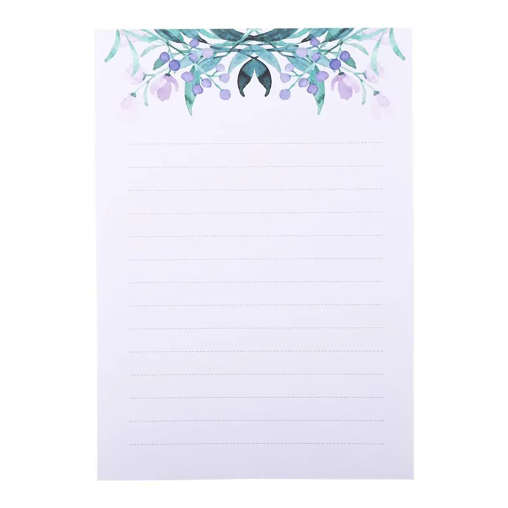 Office Stationery Gift Letter Pad Wedding Birthday Party Letter Paper Writing Paper Flowers Envelope Greeting Card