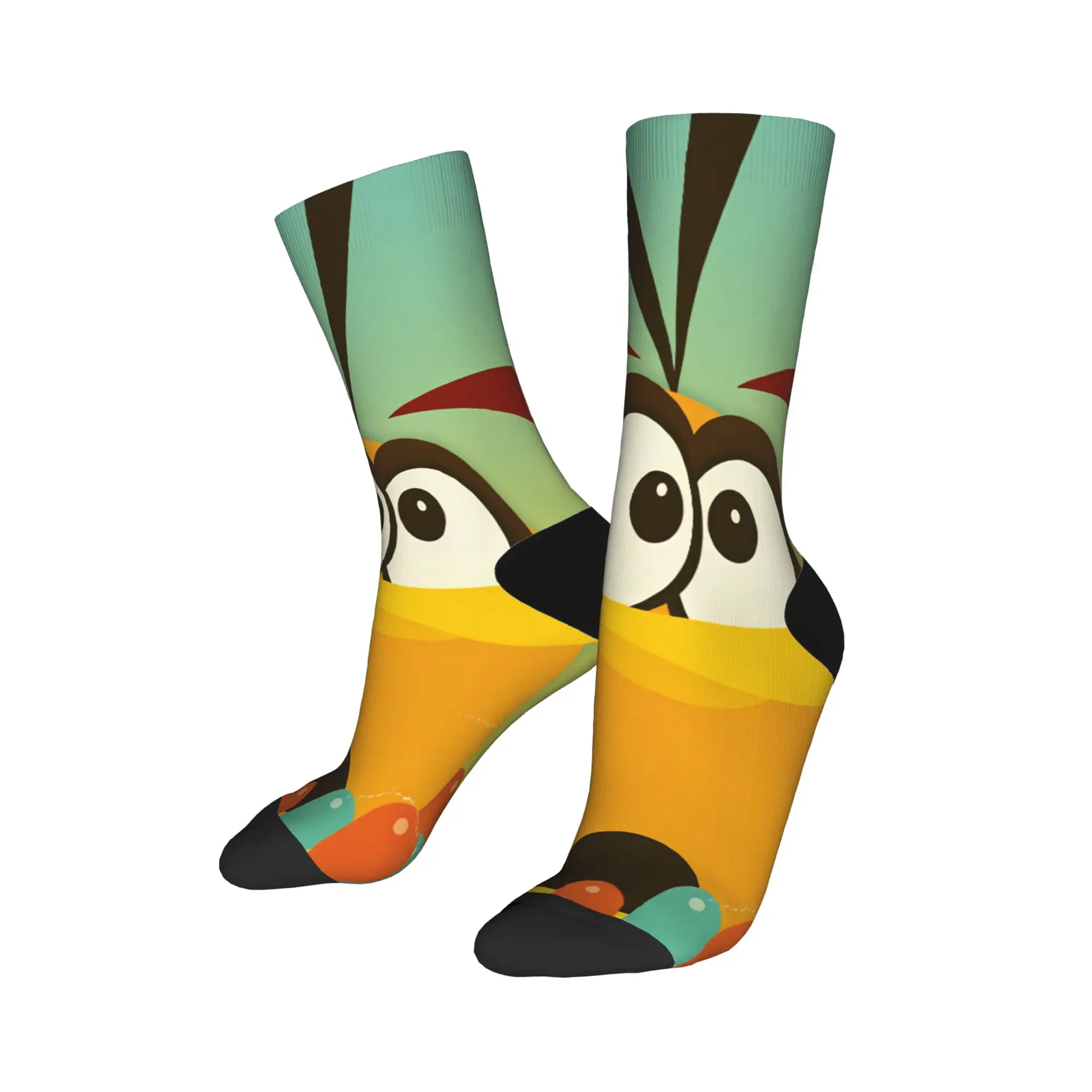 Birds Game Socks  Funny Stockings Winter Anti Bacterial Adults Men Socks Breathable Design Running Sports Socks