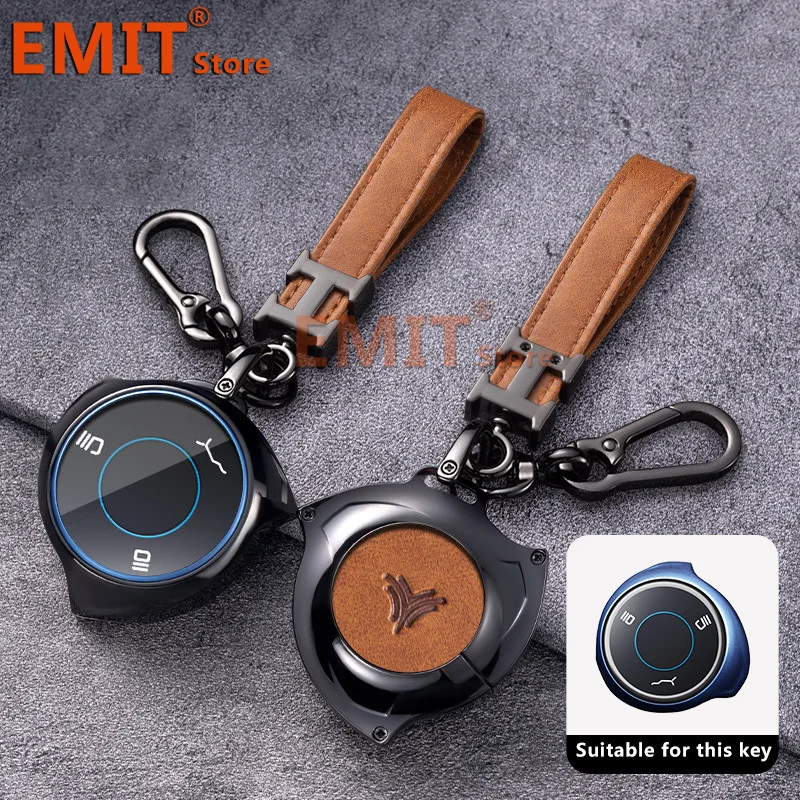 Zinc Alloy Car Key Case for Neta V U Pro NO1 NO3 Nezha Hezhong New Energy Vehicles Remote Cover Shell Keychain Accessories