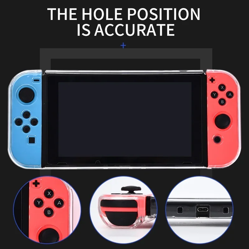 DATA FROG 透明保護ケース互換性 - Nintendo Switch ハードシェルプロテクターカバースキン Nintendo Switch アクセサリー用