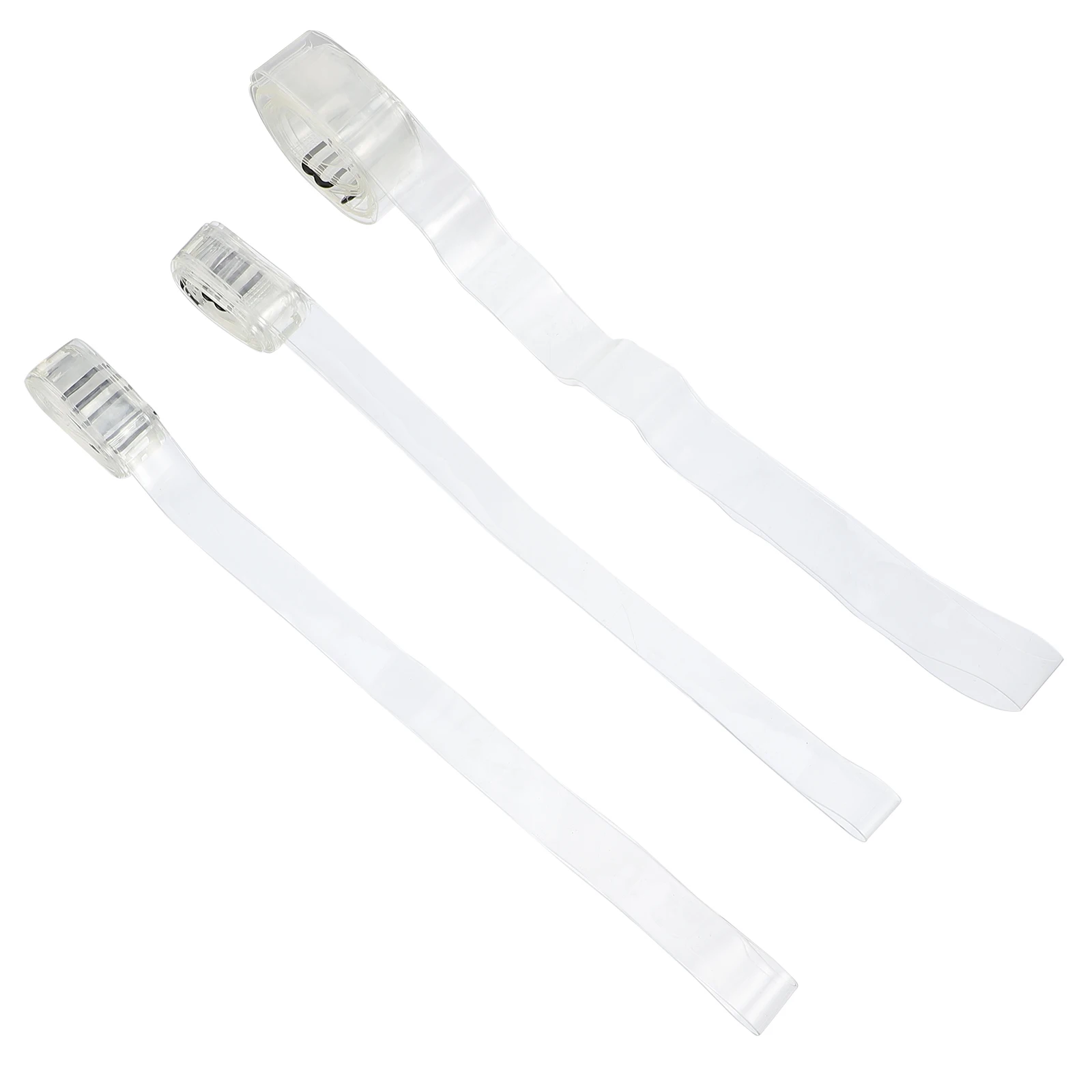 

3 pcs Transparent Piano Score Clip Durable Tpu Book Page Fixing Band Smooth Edges Portable Music Sheet Stabilization Belt For