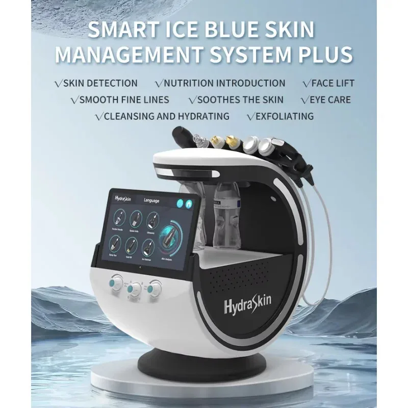 

Hydra Dermabrasion H2O2 Машина для очистки кожи, кислородный очиститель для лица Aqua Peel RF, удаление морщин, машина для ухода за кожей