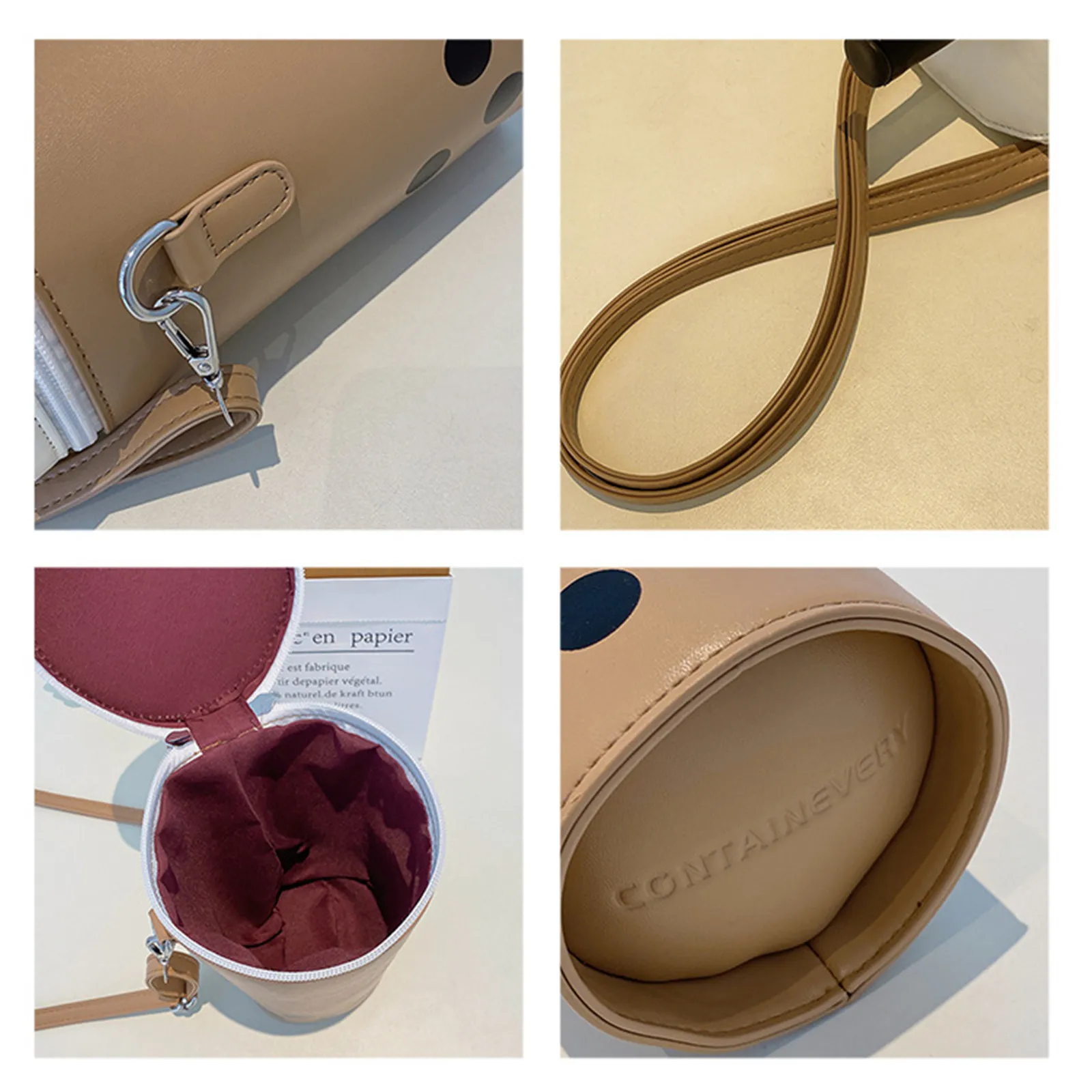 Cute Milk Tea Cup Shaped Crossbody Bags Women Small PU Leather Bucket Bag Shoulder Bag Female Harajuku Luxury Mobile Phone Purse