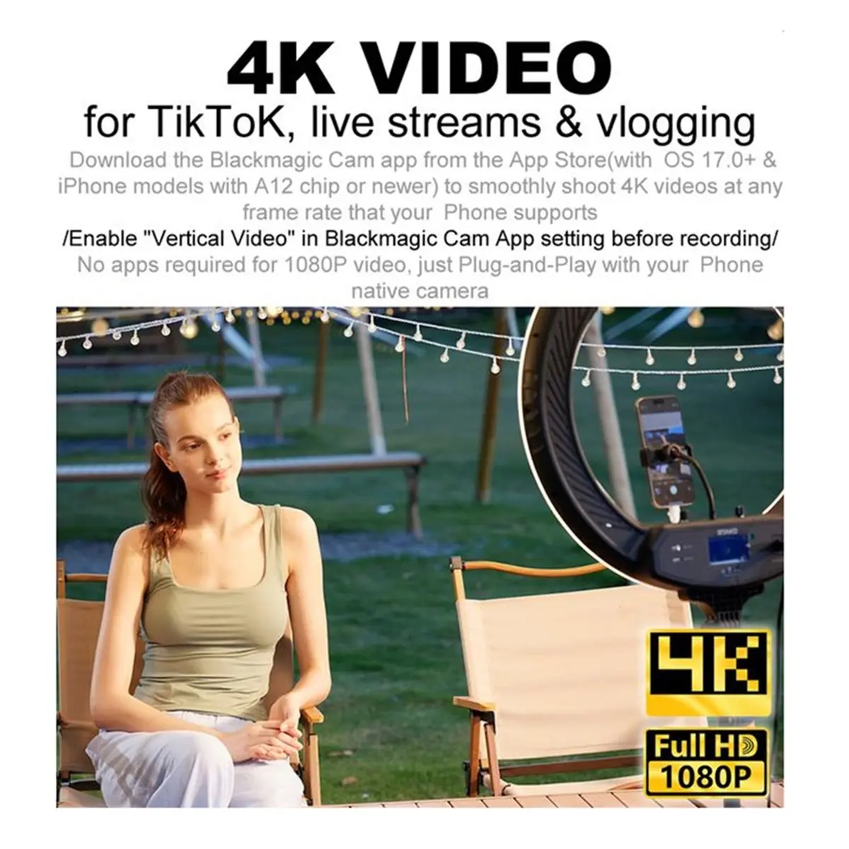 

Мини-экран монитора для селфи, беспроводной магнитный экран монитора для селфи, задняя камера телефона для видеоблогов, прямая трансляция селфи