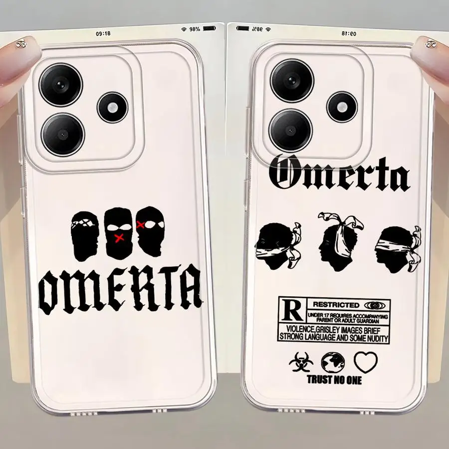 O-Omertas Maes حافظة هاتف ناعمة لهاتف Xiaomi Redmi Note 12S 14C 11S 14 Pro Plus 13 11 9 9S 12 13C A4 10S