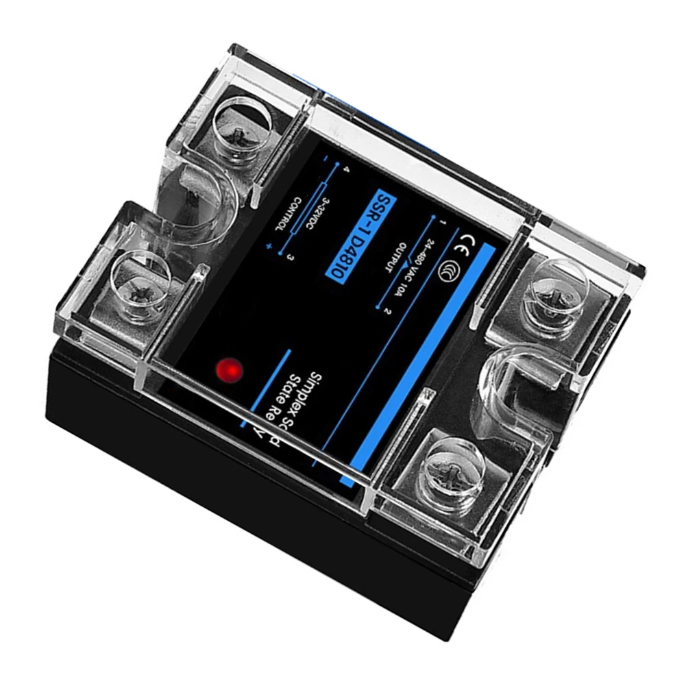 1pc Single Phase Solid State Relay 40A Output Relay Module For Temperature Control Electrical Equipment Accessories