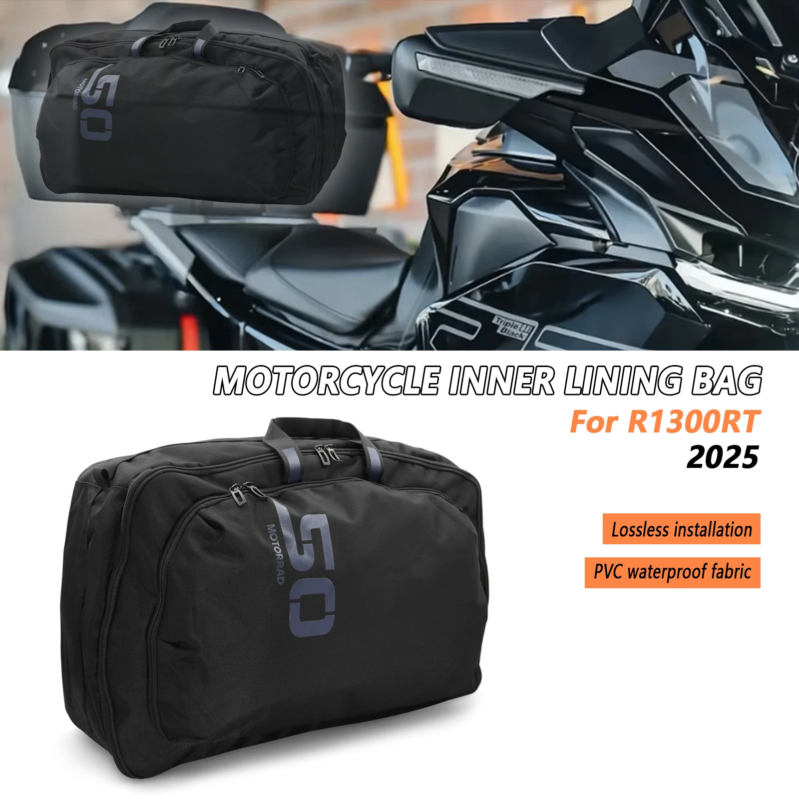 

R1300 RT inner bag motorcycle top box bag trunk liner bag side luggage bag new accessories For BMW R1300RT R 1300 RT 2025