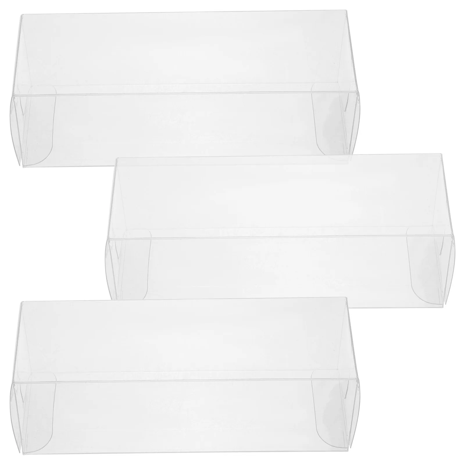 

3Pcs Golf Ball Packaging Box Clear Plastic Pe Material Sturdy Storage Case Carrier Display for Home Shop Use Box A Ball