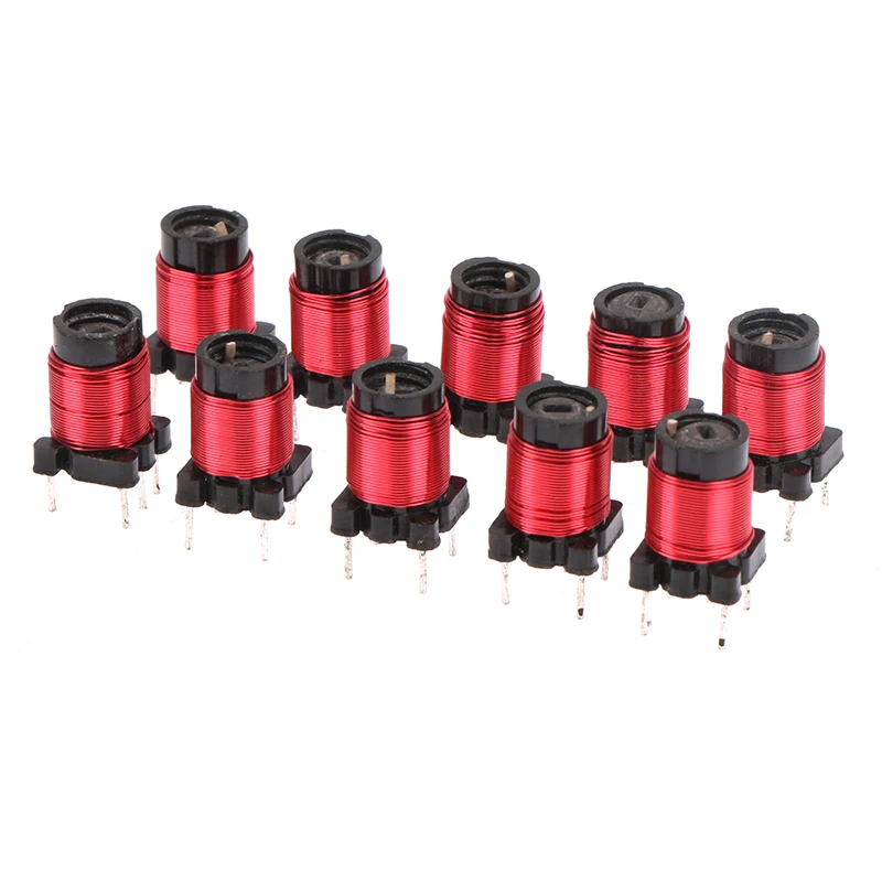 10Pcs 13uH-34uH Ferrite Core Coil，50T High Frequency Adjustable Inductor Components