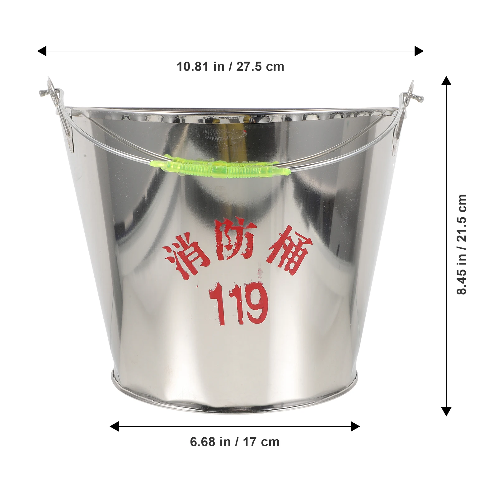 Fire Emergency Sand Bucket Stainless Steel Semi-Circular Durable Sand Holder Heat Resistant Suitable for Home Car