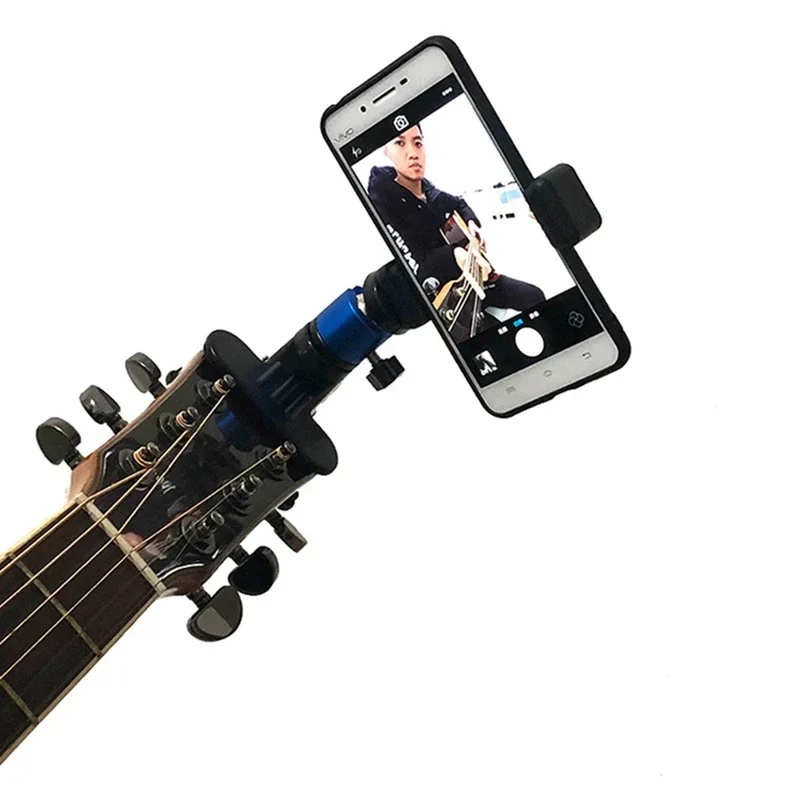 

Guitar Head Clip Mobile Phone Holder Live Broadcast Bracket Stand Tripod Clip Head For 7cm-10cm iPhone Music Holder