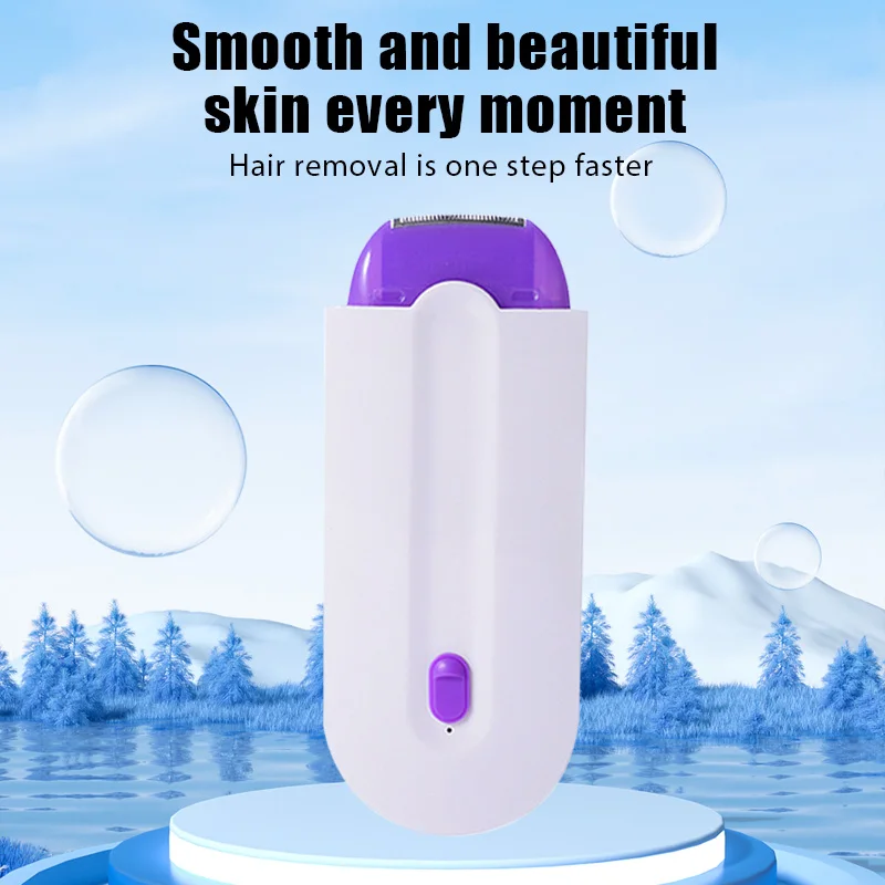 

Laser Epilator Rechargeable Hair Removal Kit Touch Hair Removal Device For Women Body Face And Leg Hand Hair Remover Shaver Mini
