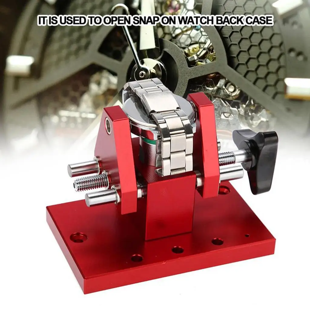 

Инструмент для ремонта часов из твердой стали, инструмент для снятия задней крышки часов, красный