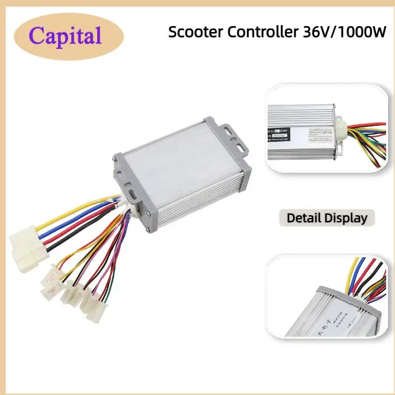 

36V 48V 1000W Brush Motor Speed Controller Replacement for Electric Scooter Electric Bicycle Accessories