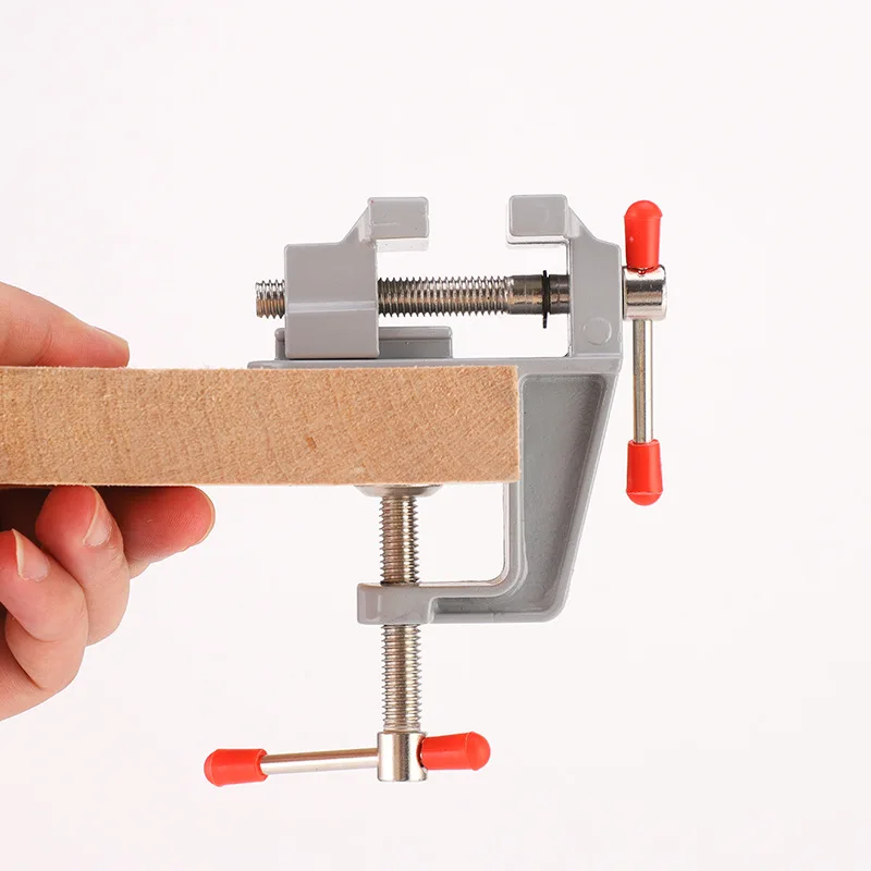 Multifunctional Aluminum Alloy Bench Vise Portable Mini Table Clamp for Jewelry Making Hobby Crafts Mold Fixing & Repair Tasks