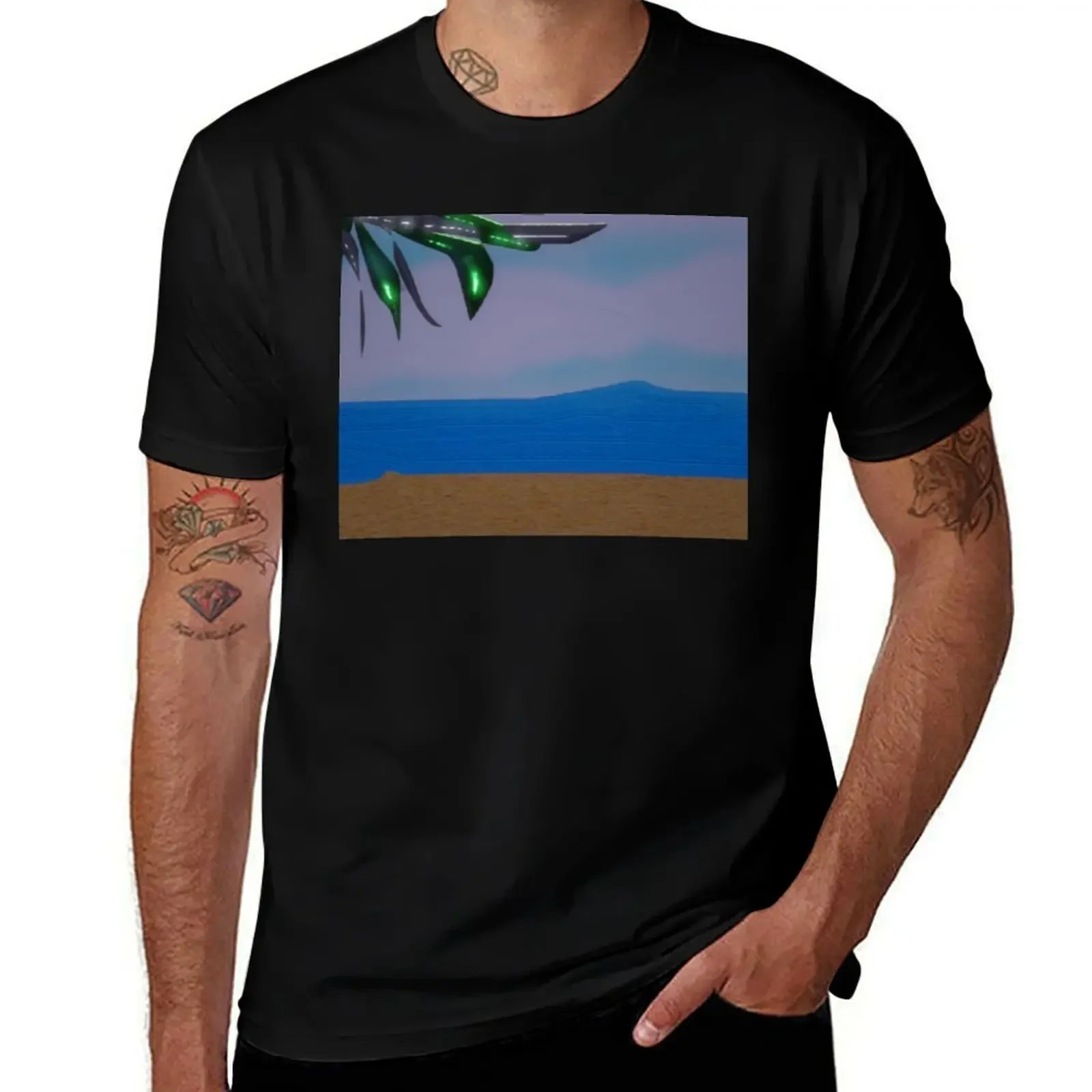 

Beach in the Morning T-Shirt aesthetic clothes cotton graphic tees designer shirts cotton t shirt men