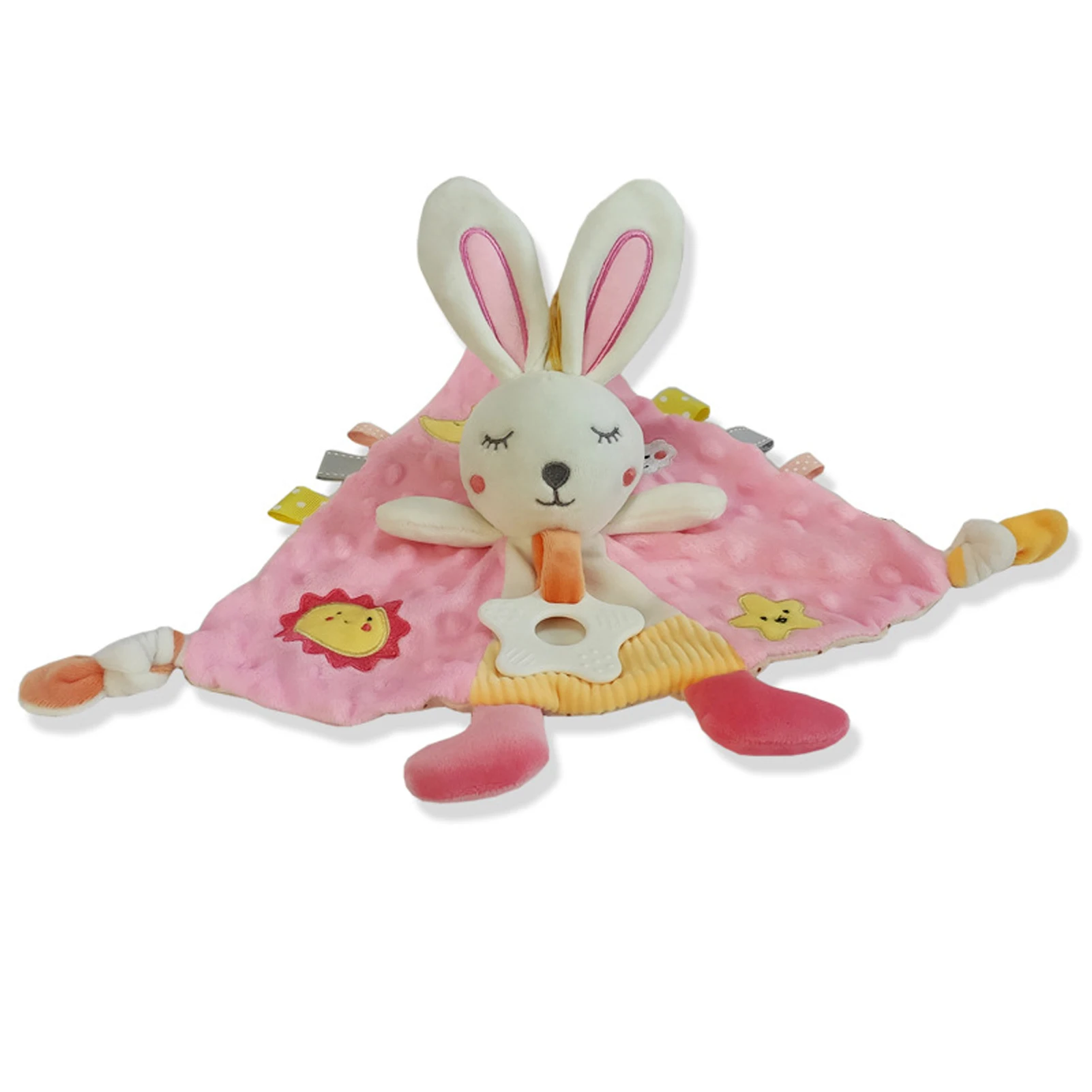 Bebê calmante coelho brinquedos cobertores do bebê com sino seguro e suave para bebês bebê calmante boneca coelho