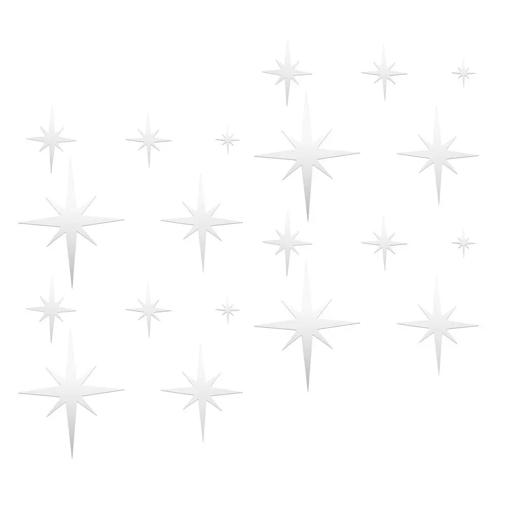 

1Set Mirror Wall Decal Creative Acrylic Decorative Wall Sticker Easy to Remove Multi-Function Room Accessory Practical