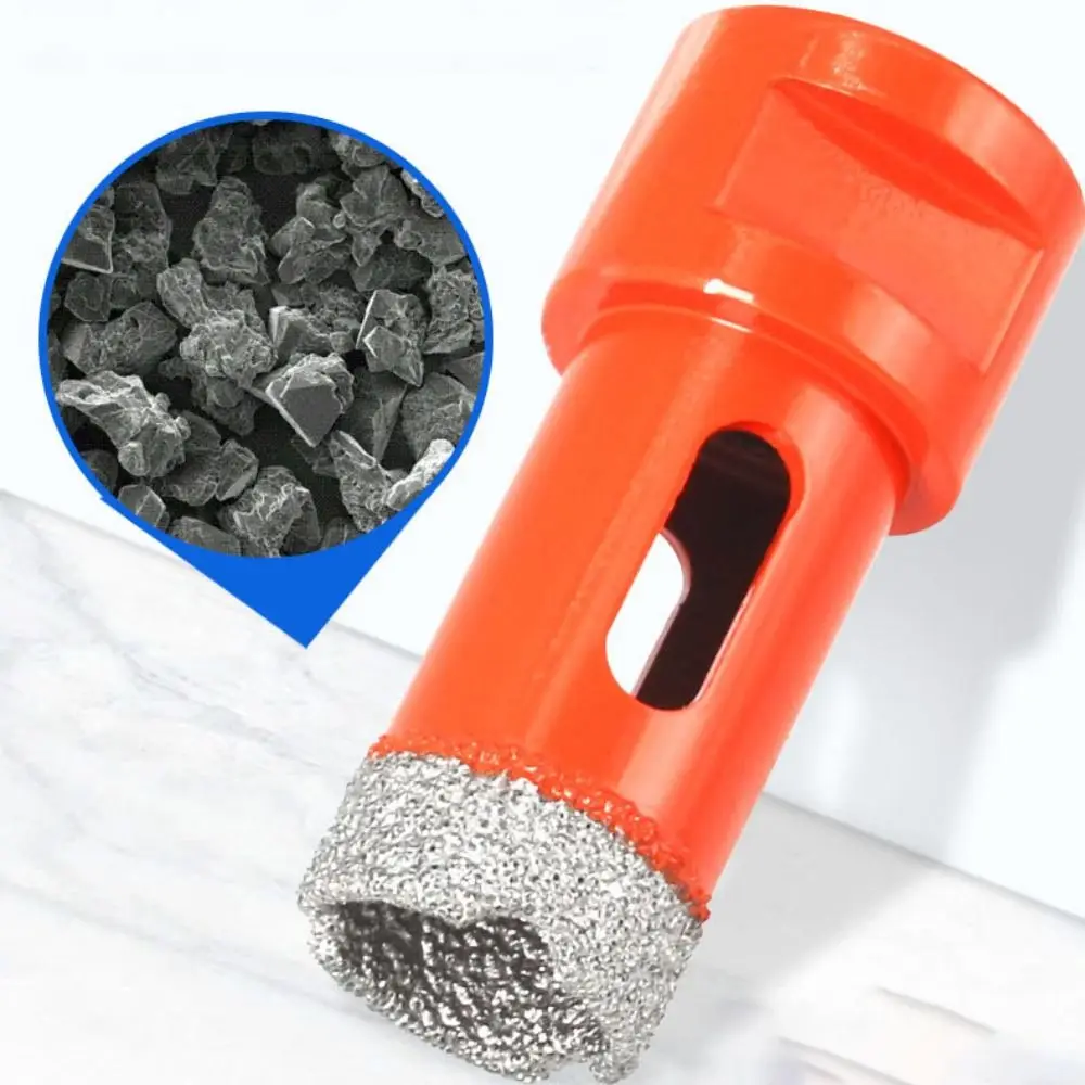 

M14 Threaded Brazed Dry Drill Bit Diamond Cooling Wax Core Hole Opener Easy Chip Removal No Slipping Hole Saw Cutter