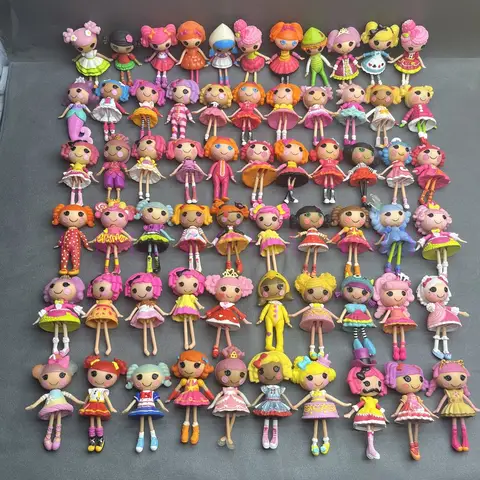 Original Flera Stilar 8-10cm Lalaloopsy Lilla Sister Flera Stilar Dockor PVC Flickors Julklappskollektion PVC-leksaker 8 best sales Lalaloopsy docka - №3
