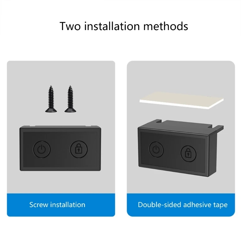 Multifunctional External PC Power Switches Lock Screen Button USB Power Supply