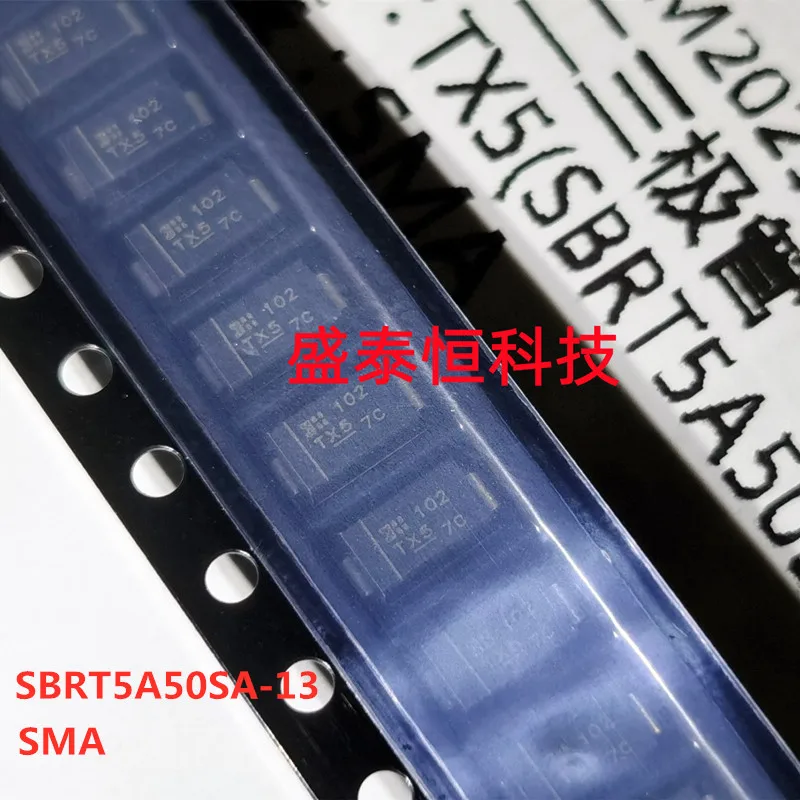 10PCS SBRT5A50SAF-13 SBRT5A50SA marking TX5 SMAF  SBRT5A50 DIODE SBR 50V 5A DO-221AC