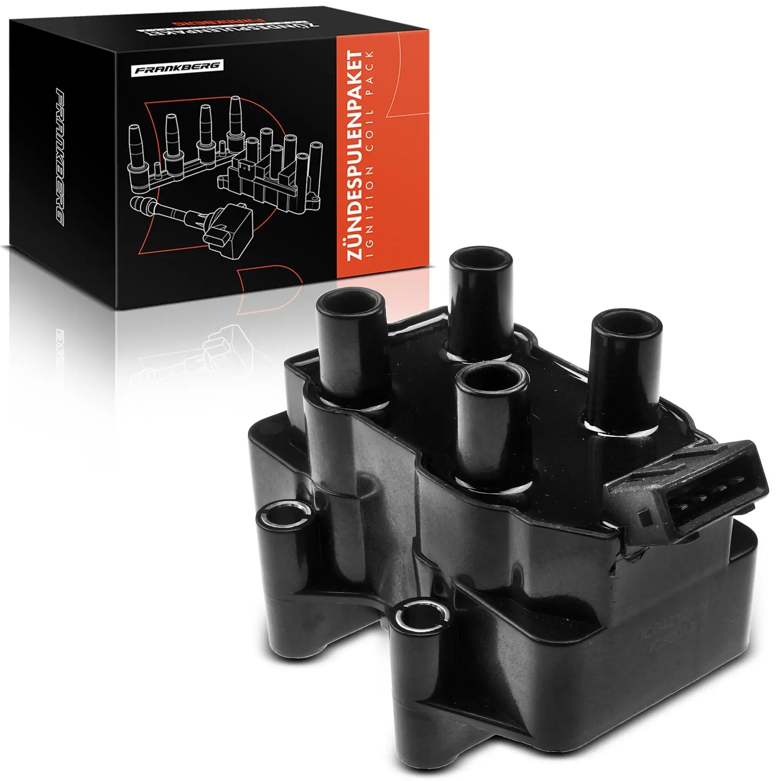 Frankberg 1x ontstekingsmodule ontstekingsbobine voor Citroën AX ZX Break Peugeot 106 I II 205 Cabriolet 306 Hatchback 880013 9616597080 11881