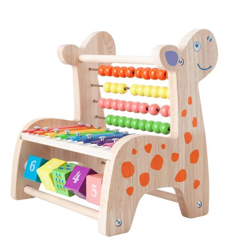 Houten Montessori Rekenspeelgoed Multifunctioneel Abacus Speelgoed Rond Kralen Vroeg Leren Leermiddelen Educatief Cadeau Speelgoed Voor Kinderen