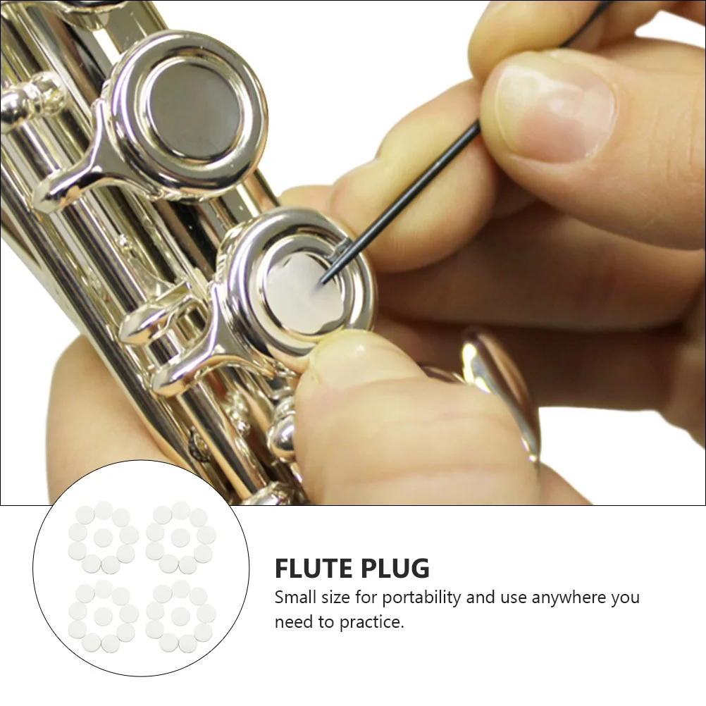 

40Pcs Professional Flute Sound Hole Plugs Easy to Use Portable Practice Tools Flute Plug Flutes Open Hole Plug