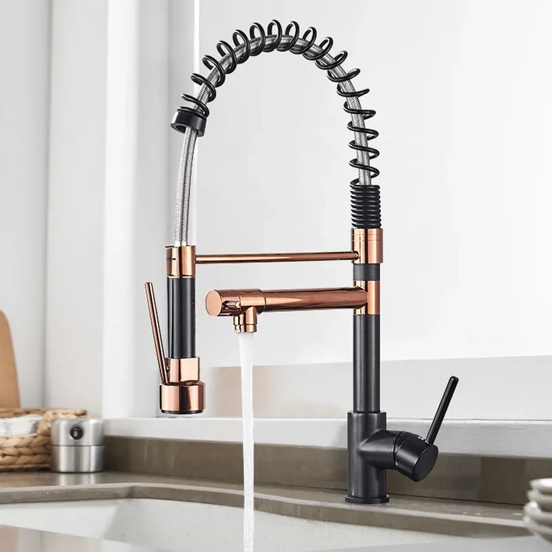 Hot and Cold Water kitchen sink faucet pull down kitchen faucet torneirasgoumet