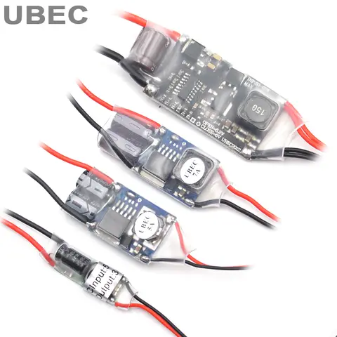 외부 UBEC 5V 3A / 5A / 7A / 15A BEC 다목적 스텝다운 전원 공급 장치 모듈 FPV 비행기용 완전 차폐 방해 전파 방지
