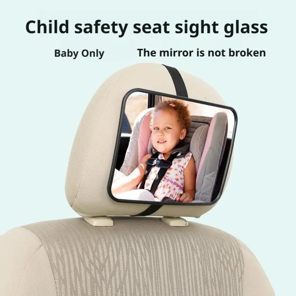 Baby Car Rear Seat View Mirror Child Adjustable Wide Seat Car Safety Mirror Monitor Headrest High Quality Car Interior Styling