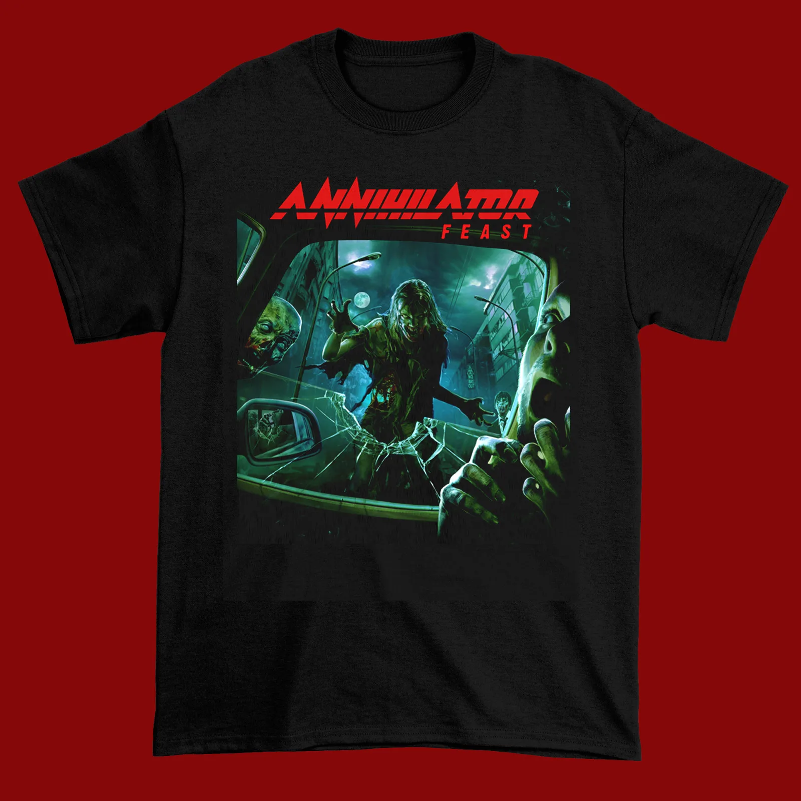 Inspired Annihilator Feast Cotton Black Size S to 5XL T- Shirt Gift Fans BE437