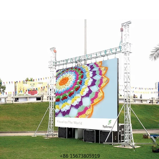 

Полноцветные светодиодные панели SMD RGB 512x512 мм в литом алюминиевом корпусе P4 для наружного использования, аренда