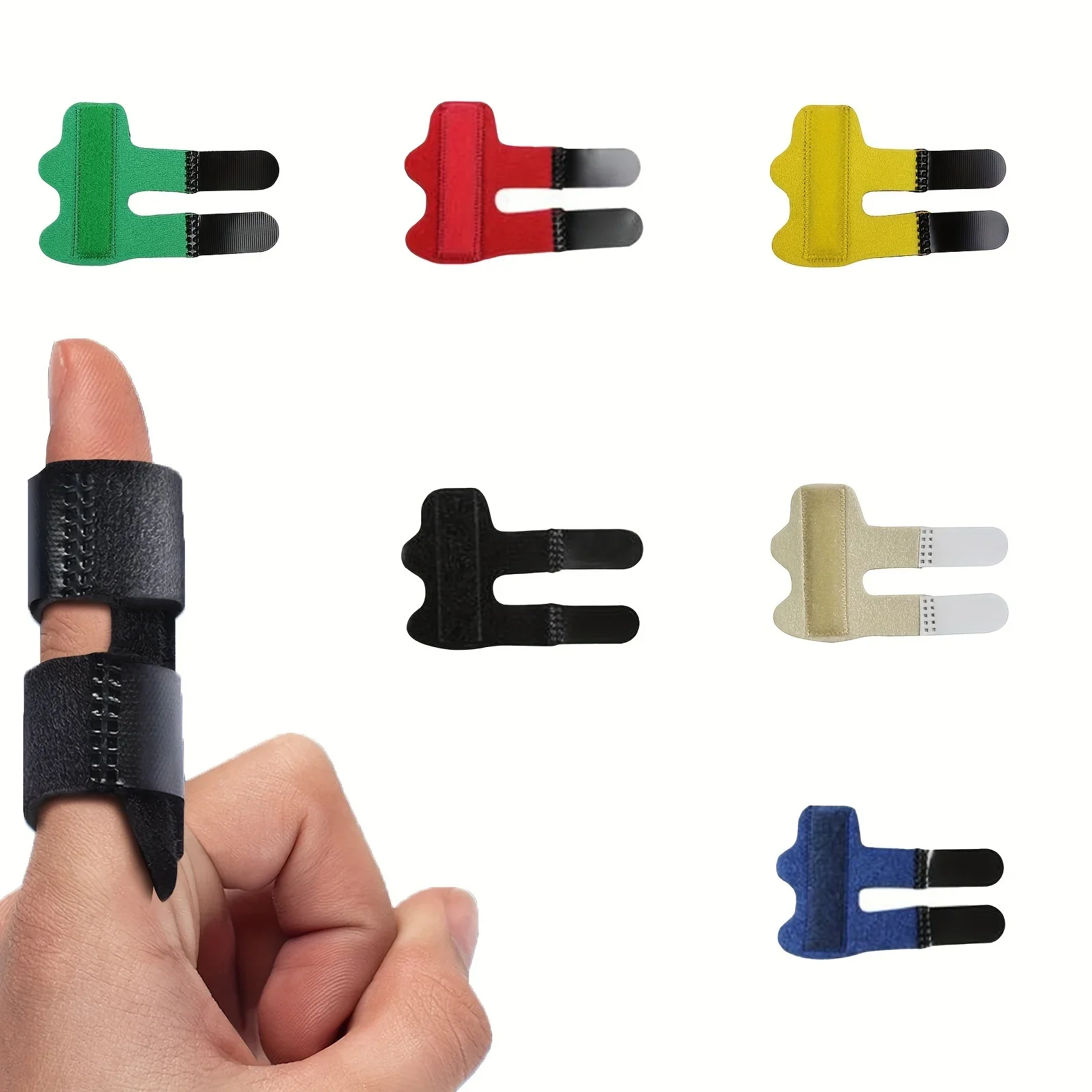 Adjustable Finger Splint Brace, Breathable Finger Support Protector, Finger Straightening Stabilizer for Sprain, Fracture - view 2