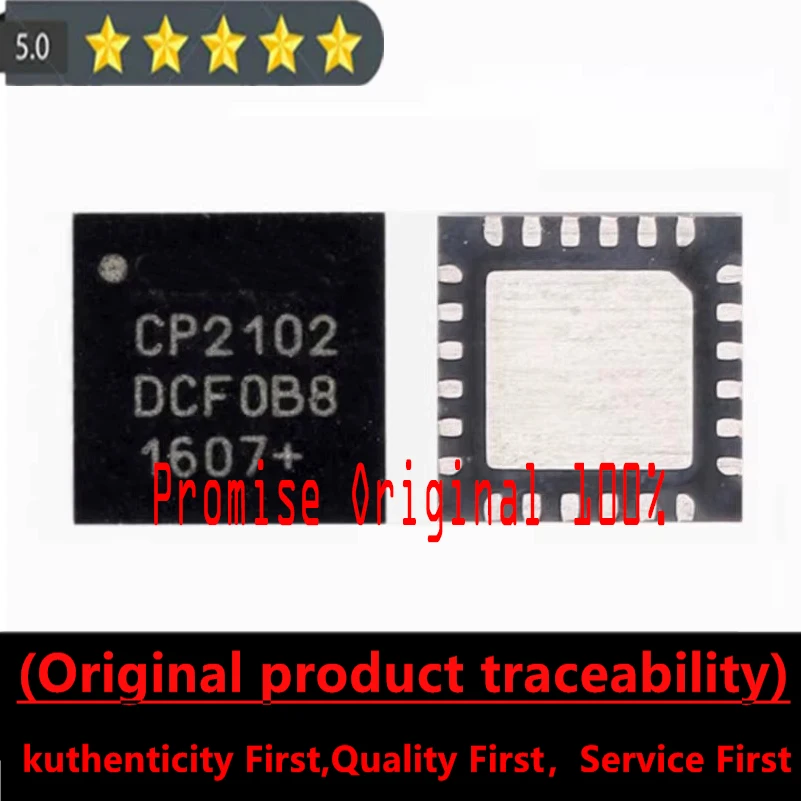 

Promise to Original 100% SMT CP2102-GMR QFN-28 USB to UART Bridge Controller Chip