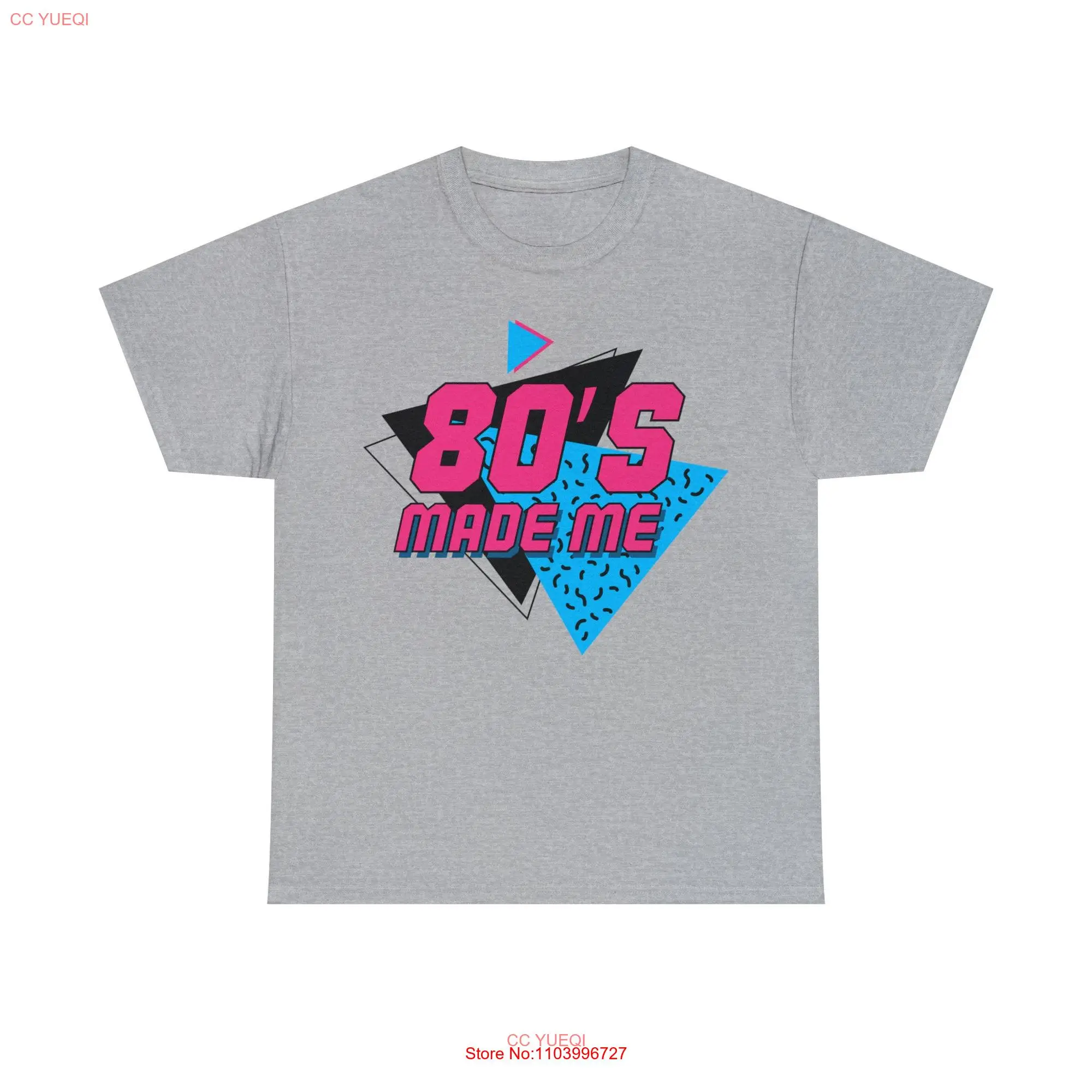 Rad 80s Made T Shirt retro gen x long or short sleeves